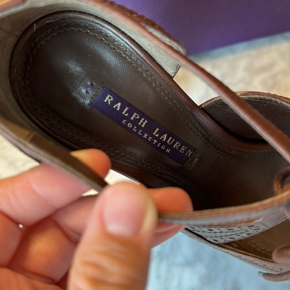 Ralph Lauren Collection - Piper Platform Heel - Size 7 in Brown - Picture 4 of 10